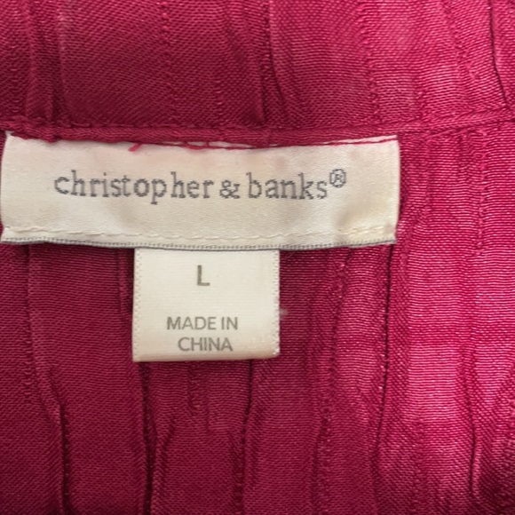 Christopher & Banks Raspberry Colored Jacket. - Picture 2 of 8